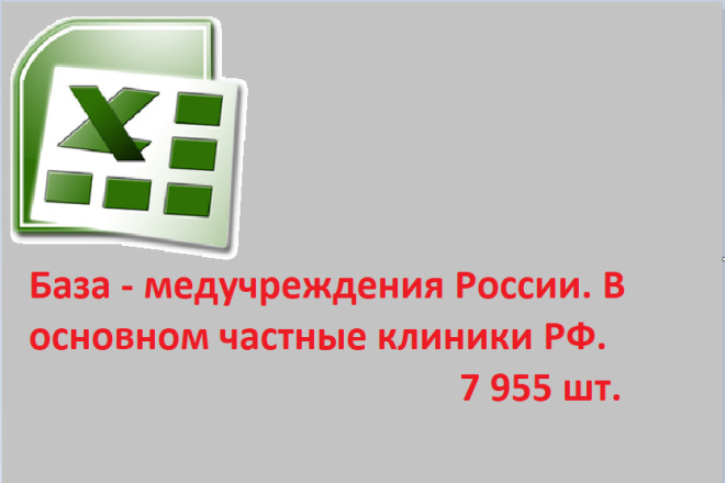 База - медучреждения России. В основном частные клиники РФ