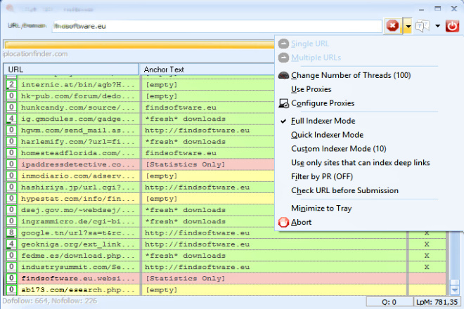 Индексация ссылок с помощью GSA SEO Indexer