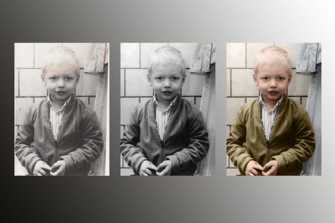 Придам цвет любой чб фотографии