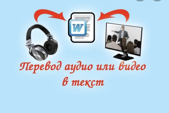 Переведу любую аудио- или видеозапись в печатный текст