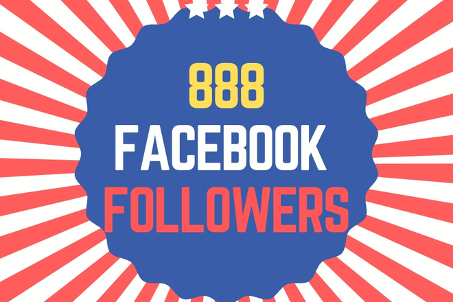888 фолловеров на ваш профиль FaceBook