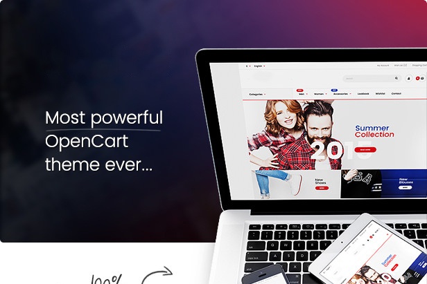 Установлю opencart + адаптивный дизайн