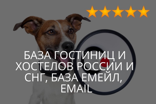 База гостиниц и хостелов России и СНГ, база емейл, email