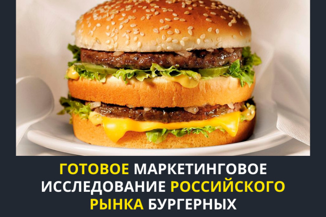 Маркетинговое исследование и анализ бургерных рынков по РФ