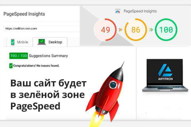 Оптимизация сайта по параметрам Google PageSpeed и GTMetrix