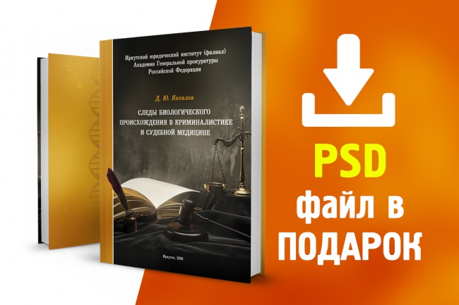 Сделаю обложку книги с рабочим psd файлом в подарок