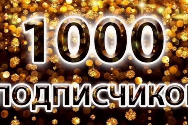 1000 подписчиков на Страницу Инстаграмм