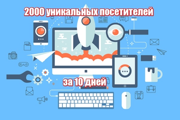 2000 уникальных посетителей на Ваш сайт за 10 дней