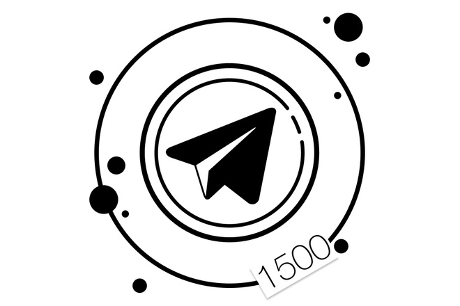 1500 подписчиков Telegram с гарантией