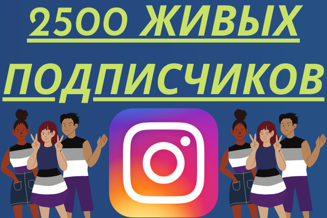 2500 живых подписчиков Безопасность 100%