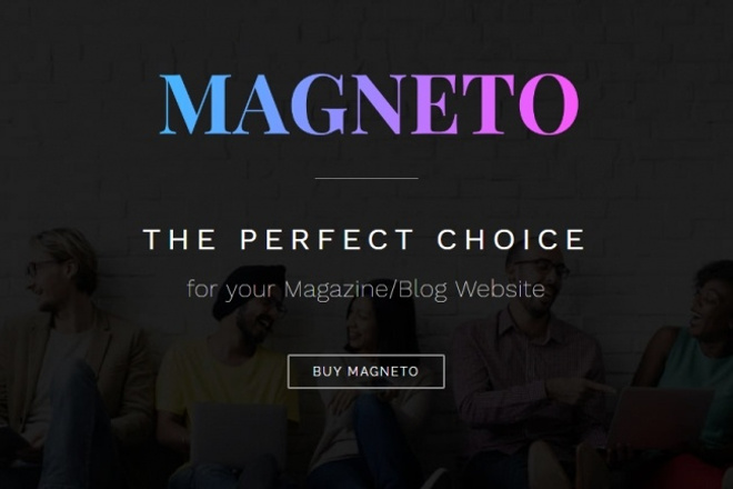 Magneto - новостная - журнальная multi concept Wordpress тема