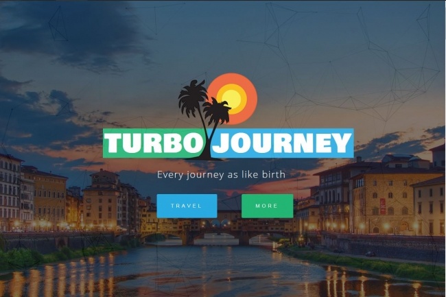 Эксклюзивный шаблон для сайта Turbo Journey Landing page