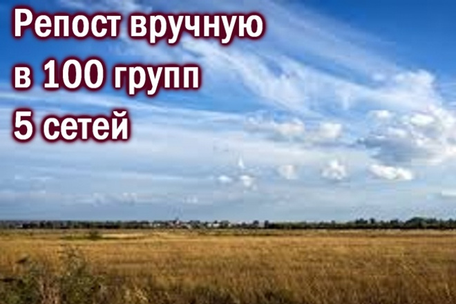 Репост вручную в 100 групп 5 сетей