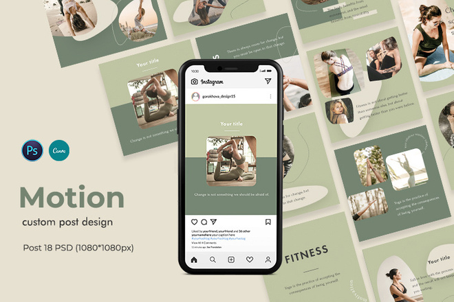 Motion - Готовый шаблон для инстаграм