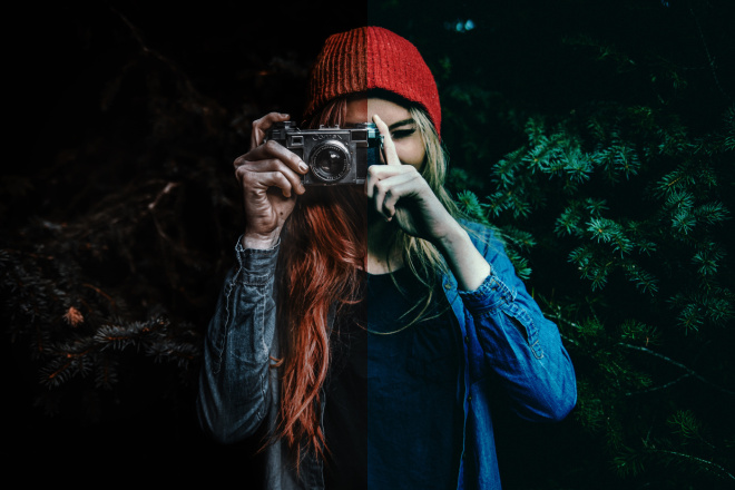 Создание красивого фильтра Black and Orange в Photoshop