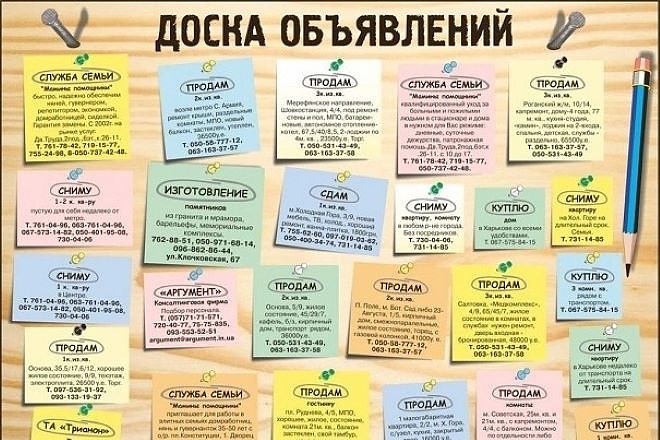 Я размещу ваше 1 объявление на 25 досках объявлений России