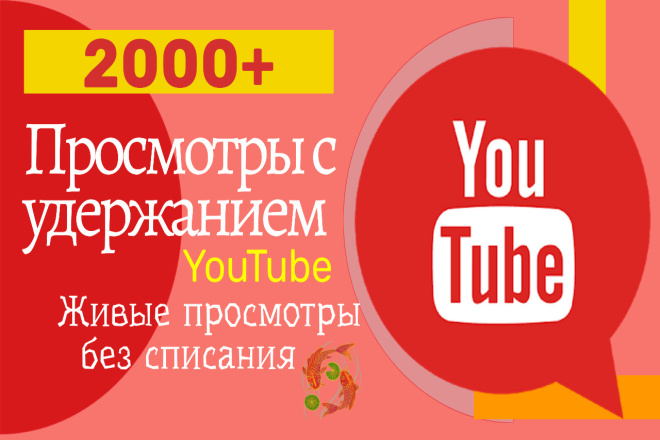 2000 Просмотров YouTube Из рекомендаций Без списаний