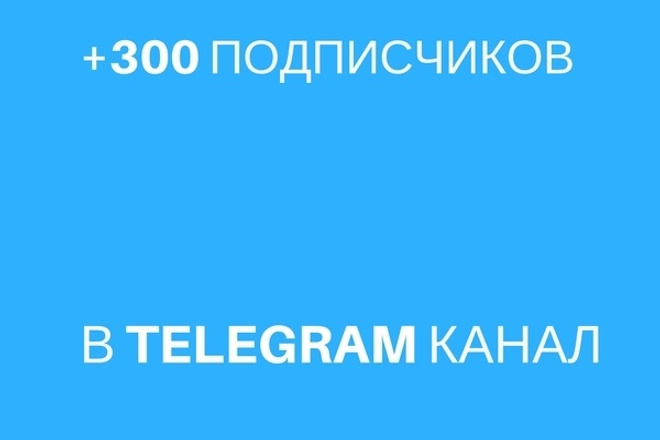 300 подписчиков в Telegram канал