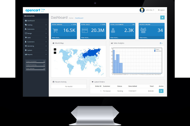 Создам интернет-магазин Opencart