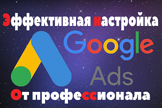 Настройка рекламы в Google Adwords. Поиск Под ключ в 1 услуге