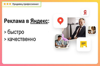 Настройка Яндекс. Директ Полноценная рекламная кампания за 1 услуга