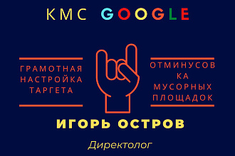 Создание рекламной кампании КМС Google adwords