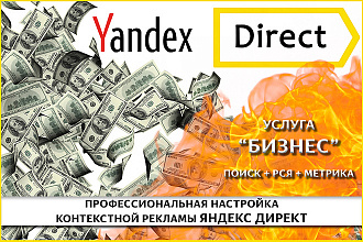 Профессиональная настройка контекстной рекламы Яндекс Директ Бизнес