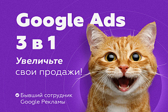 Экспертная настройка Google Ads 3 в 1. Поиск, КМС и Ремаркетинг