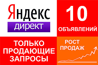 Настройка Яндекс директа по 10 продающим запросам