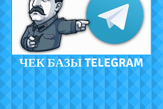 Проверю вашу базу номеров на наличие Telegram
