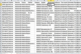 Актуальная база компаний Новосибирска