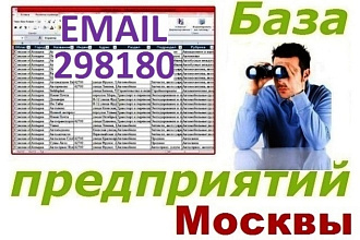 База компаний Москвы и МО для обзвона и рассылок 471 500 компаний