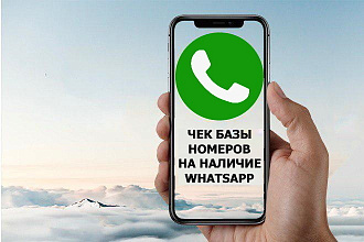 Проверка Вашей базы 30000 номеров на наличие мессенджера Whatsapp