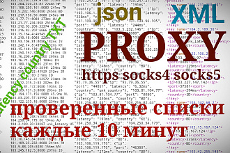 500 гарантировано живых HTTPS прокси каждые 10 минут