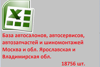 База автосалонов, автосервисов, автозапчастей и шиномонтажей