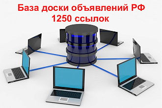 База доски объявлений РФ - 1250 ссылок