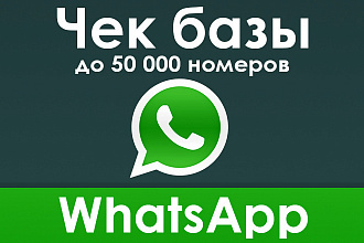 Проверка базы 50000 номеров на наличие WhatsApp
