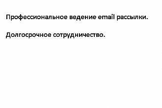 Профессиональное ведение e-mail рассылки организации