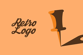 Дизайн ретро логотипа