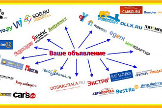 Вручную размещу объявления на 50 досок и предоставлю отчёт