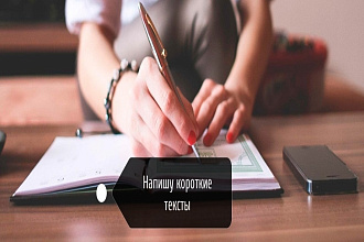 Напишу короткие тексты