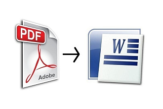Перепечатка текста из файла PDF в Word