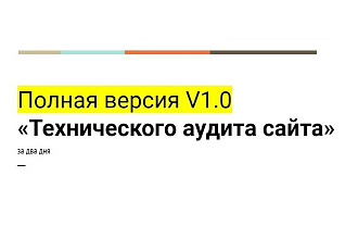 Базовый технический аудит - полная версия v1.0