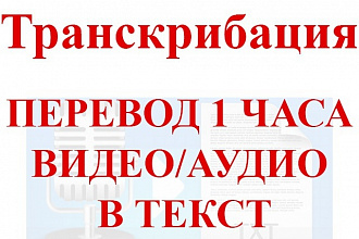 Транскрибация, перевод из аудио и видео в текст