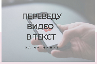 Видео в текст