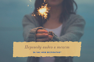 Видео в текст
