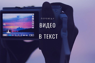 Переведу видео в текст