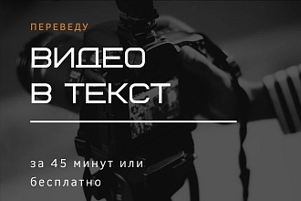 Перевод видео и аудио в текст