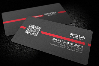 Дизайн визитки с QR-кодом