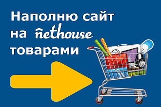 Наполню сайт на Nethouse товарами